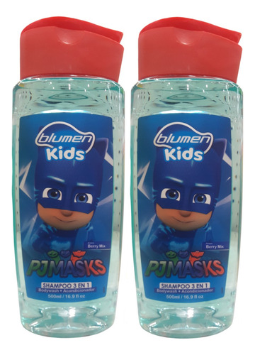 2 Shampoo Blumen Kids 3 En 1 Pj Mask 500ml