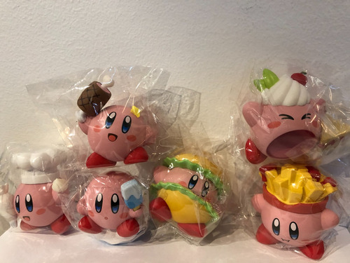 Figuras Kirby Pack De 6 Con Tema A Comida