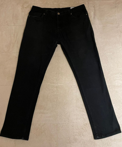 Pantalon Jean Negro Skinny Hombre - Talle W36 L30 Usado