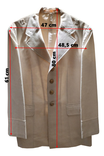 Chaquetilla De Gala Blanca - Ejército Argentino - Antiguo (Usado)