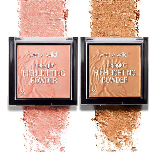 Megaglo Highlighting Powder Wet N Wild Tono Del Maquillaje Rosa Claro