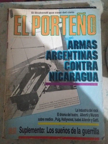 Revista El Porteño N°52-1986-armas Argentinas C/nicaragua 