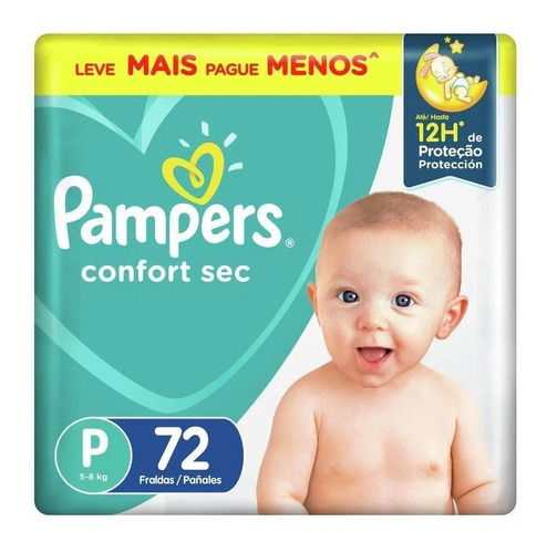 Pampers Confort Sec Forte Bag Peq 72 Uds - Bebes Y Niños