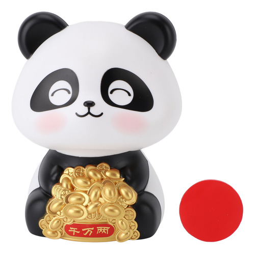 Estatua Con Diseño De Panda Alimentada Por Energía Solar Par