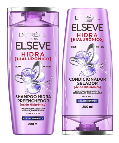Imagem 1 de 4 de Kit Elseve Hidra Hialurônico Shampoo + Condicionador Loréal