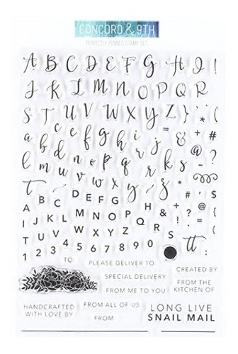 Concord Y 9th 10132 Clear Stamps 6x8perfectly Escrita