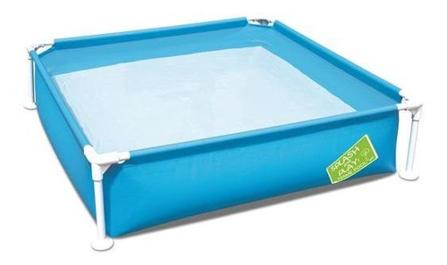 Pileta De Lona Niños Cuadrada Bestway My First Frame Pool Color Celeste