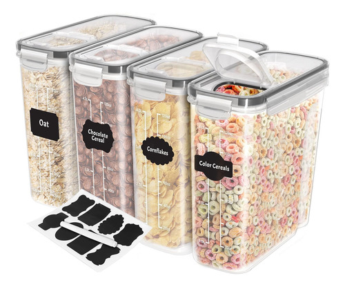 Contenedores Airtight Para Organización De Alacena, Pack De