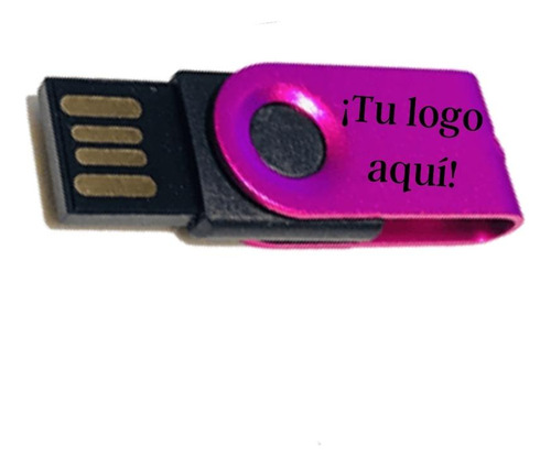 Mini Pendrive Morado Giratorio 32gb - Material Pop