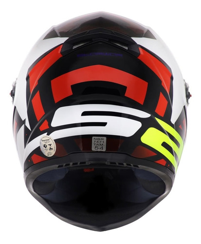 Capacete Ls2 Ff358 Starwar White Red