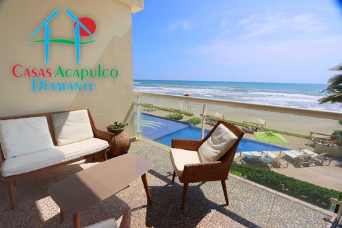 Imagen 13 de 30 de Cad Ocean Front 201. Depa De Playa Con Terraza Y Vista Al Mar