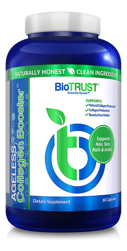 Suplemento Biotrust Ageless Collagen Booster 60 Cápsulas