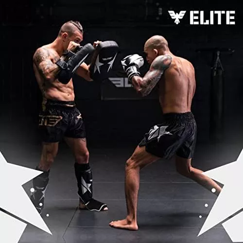 Elite Sports Espinilleras Muay Thai Kickboxing MMA Muay Thai protectoras  para las piernas