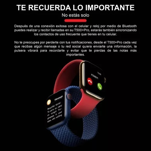 Imagen 3 de 7 de Smartwatch Reloj Inteligente T500+pro Serie 8 Pantalla 1.92