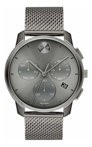 Reloj Hombre Movado 3600635 Cuarzo Pulso Gris En Acero