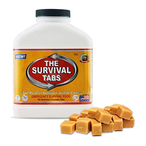 Survival Tabs 15 Días, 180 Tabletas De Alimentos De Em...