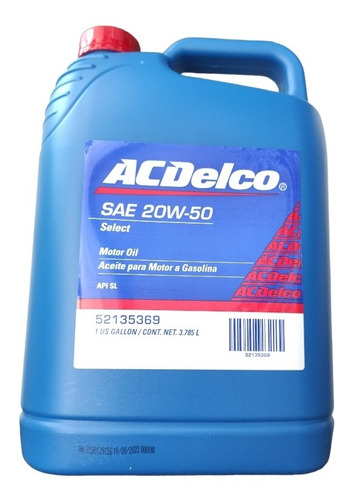 Aceite 20w50 Mineral Acdelco Somos Tienda 