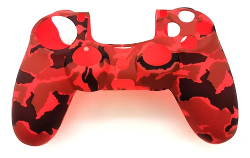 comprar Forro Protector De Silicon Camo Rojo Control Ps4 Playstation