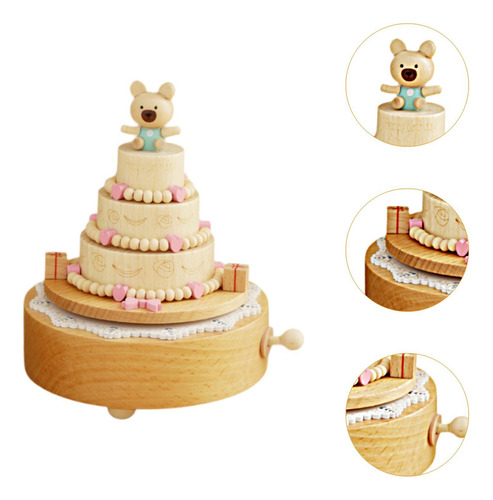Caja Musical De Madera, Caja Musical Decorativa, Caja Oso