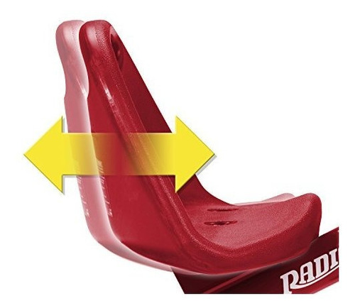 Triciclo De Lujo Para Paseo De Radio Flyer Color Rojo