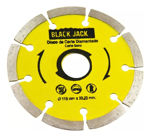 Disco de corte en seco de diamante de 110 mm - Black Jack