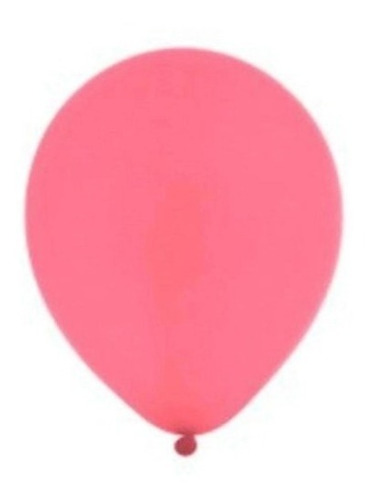 Kit 100 Balão Bexiga N° 7  Liso Rosa Látex 