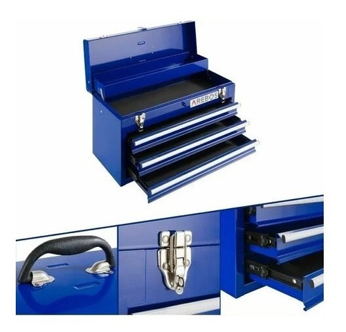 Caja Metalica C/herramientas 89 Piezas Azul - Free One
