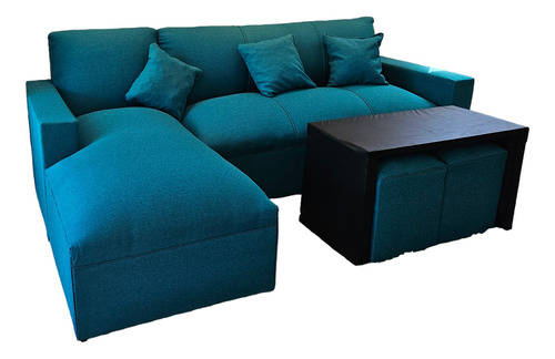 Juego De Living Chaise Long Sofa