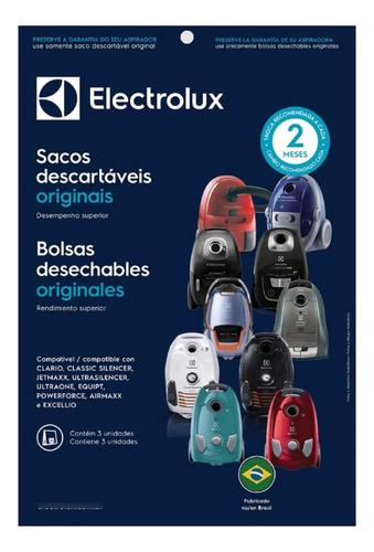 Bolsas Para Aspiradora Electrolux Equipt Originales