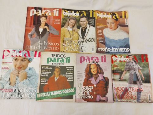 Lote Revistas Para Ti Tejidos