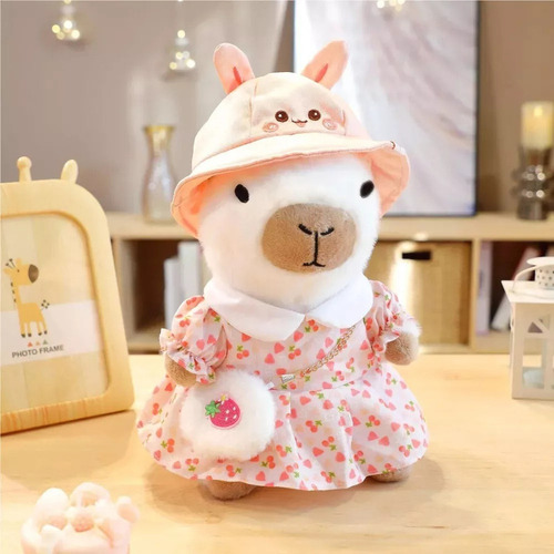 R Capivara De Pelúcia Com 9 Peças De Roupa E Acessórios