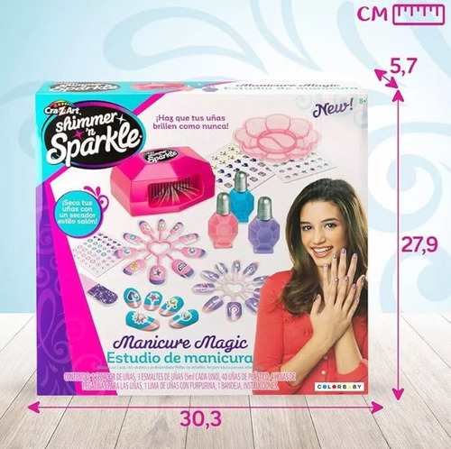 Set Uñas Shimmer & Sparkle Nail Studio Manicura Mágica