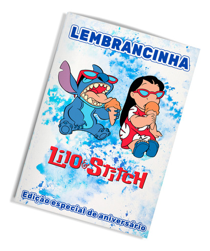 5 Livros De Colorir Lembrancinha Aniversário Lilo & Stitch