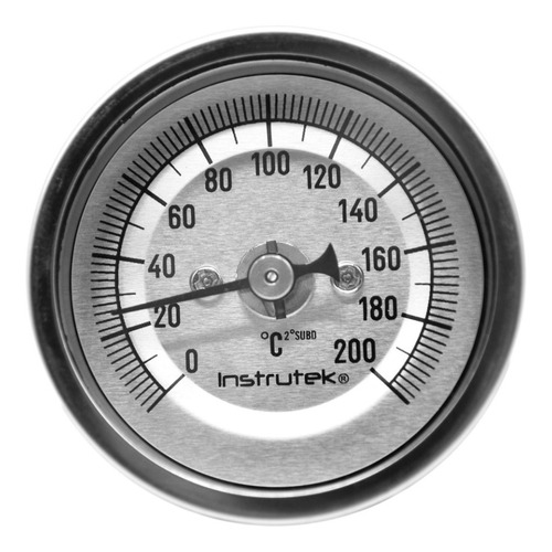 Termómetro Horno 2 PLG 0 A 200°c, Vástago 6 , Rosca 1/4