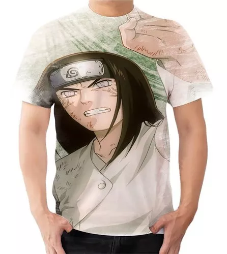 Camiseta Camisa Neji Hyuga Anime Naruto Desenho Japonês