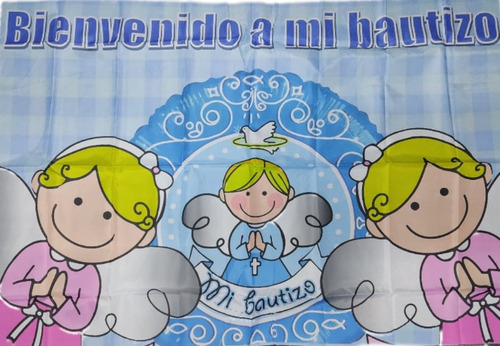 Banners Full Color Bautizo Cumpleaños Infantiles Decoración 