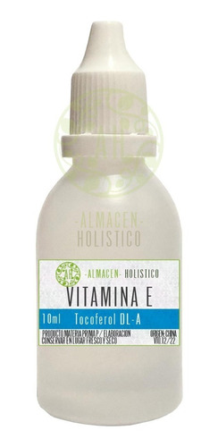 Vitamina E Pura Liquida P/ Cremas Antiedad Arrugas Piel Pelo