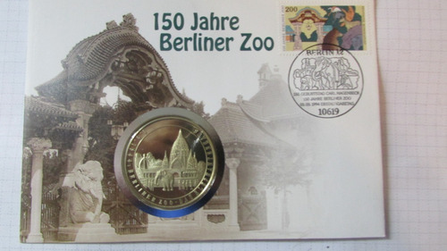 Alemania 1994 Medalla Edición Esp Zoológico Berlín  F