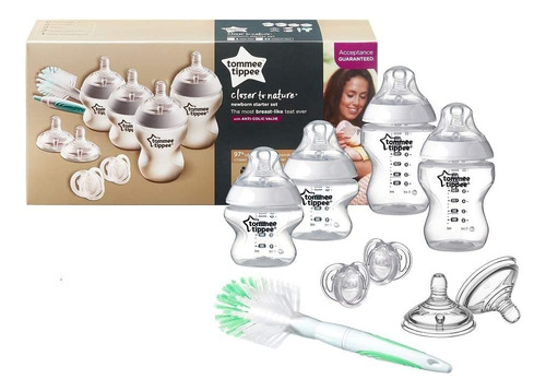 Set De Biberones Para El Recien Nacido 0+  Tommee Tippee