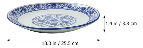 Chinese Party Platter Ceramic Dish Round