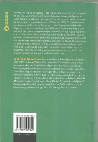 Cuentos (1880) 1a.ed - Eduarda Mansilla De García