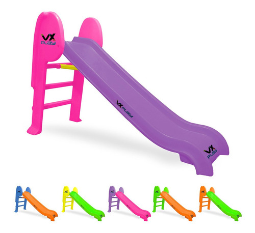 - Tobogan Infantil Vxplay Plástico Plegable 3 Escalones