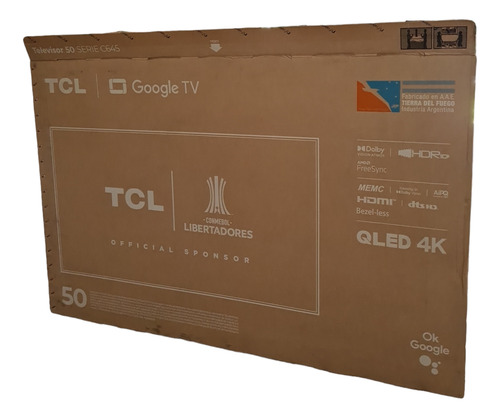 Caja De Cartón Tv 50 Tcl Vacia