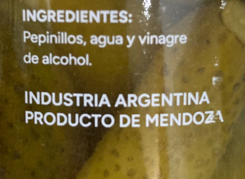 Pepinillos En Vinagre De Alcohol X 180 Gr - Marvavic