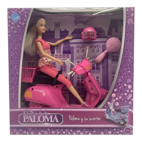 Paloma Muñeca Y Su Scooter Fibro 6340