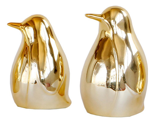 2 Piezas De Cerámica De Porcelana Con Forma De Pingüino Dora