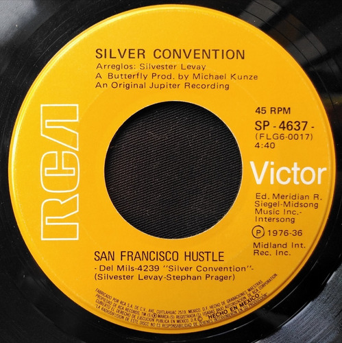 Silver Convention San Francisco Hustle / Another Girl (Usado)