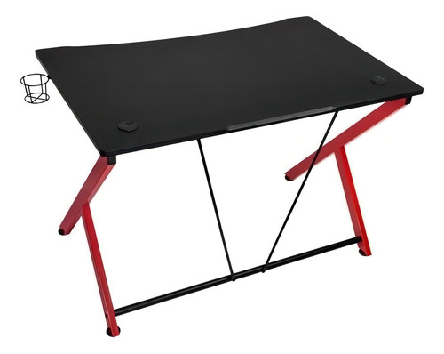 Escritorio Gamer Nitro Concepts - D12 - Negro Y Rojo