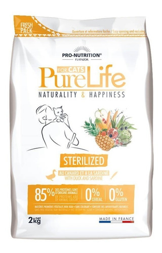 Pure Life Gato Adulto Esterilizado 2 Kg. Maskotin!