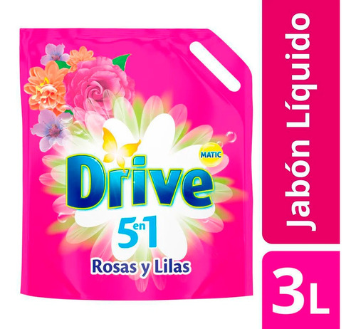Drive Jabon Liquido Matic Rosas Y Lilas 5 En 1 X 3 Lts